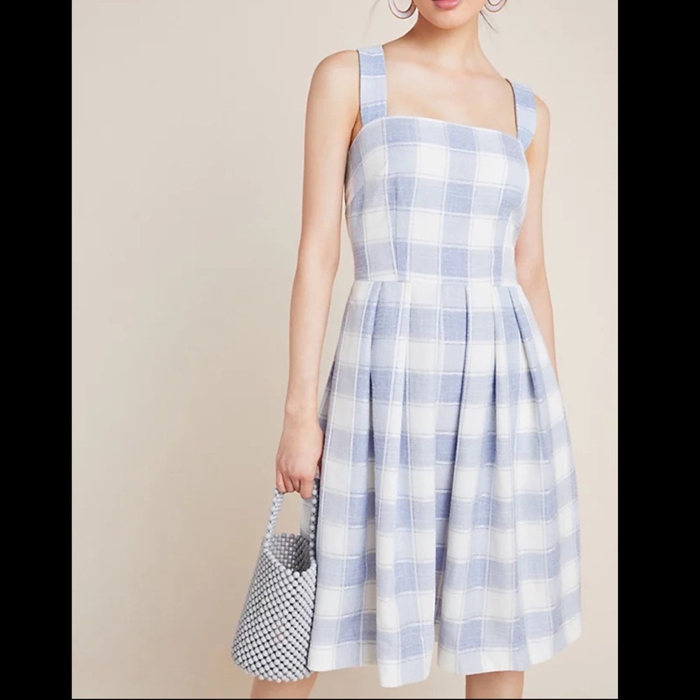 Anthropologie Gal meets Glam Nikki gingham dress